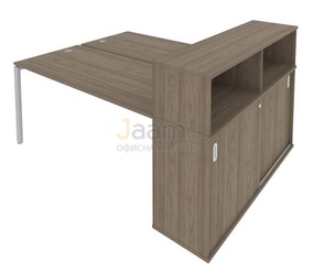Мебель для персонала Рабочая станция с опорным шкафом-купе Б.РС-СШК-2.4