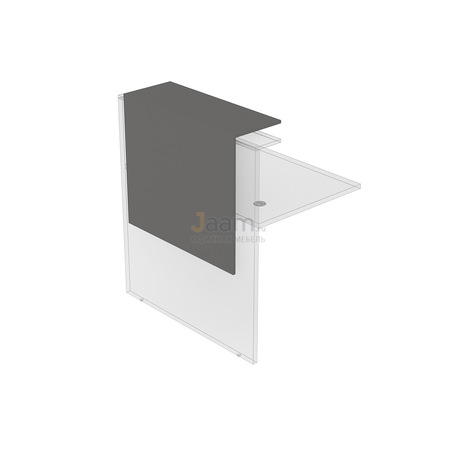 Стойка ресепшн Фартук прямой с подсветкой 1ПФ.007.1 2