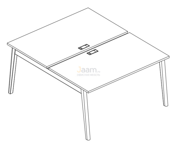 Мебель для персонала Рабочая станция (2х160) АЛ 9178