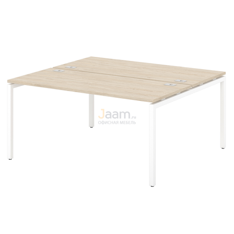 Мебель для персонала Стол-тандем на металлокаркасе S-49