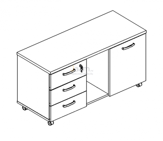 Мебель для персонала Тумба для оргтехники 262 БП