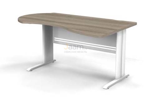 Мебель для персонала Стол асимметричный правый на L-образном каркасе B102/1