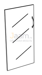 Мебель для персонала Дверь стеклянная низкая прозрачная (1шт.) К 621