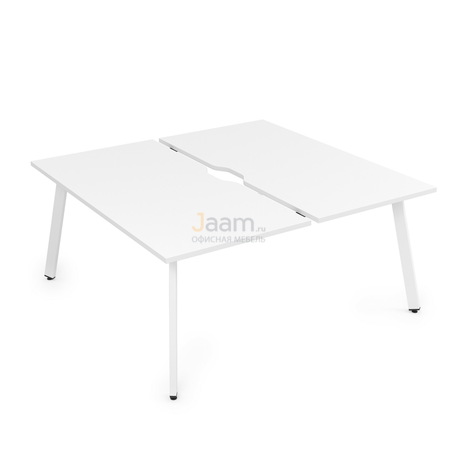 Мебель для персонала Стол системы БЕНЧ на 2 рабочих места порошковое покрытие 10БДВ.284