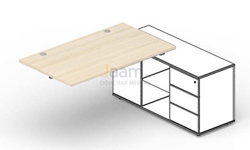 Мебель для персонала Стол для крепления к сервисной опорной тумбе (2 громмета) STPG148FU