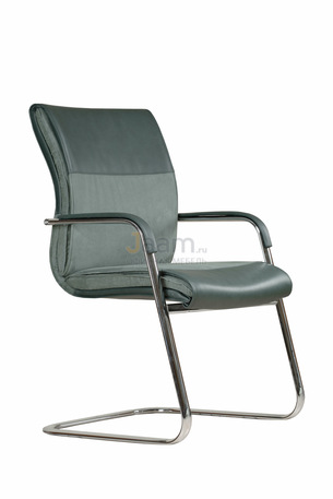 Кресло Лондон/В комб. Кожа нестандартная/база хром