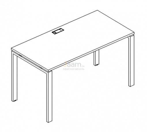 Мебель для персонала Стол письменный на металлокаркасе UNO Б1 014 БП