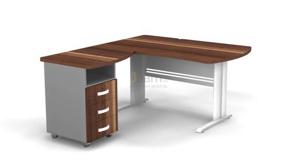 Мебель для персонала Угловое рабочее место на L-обр. каркасе левое B175/1