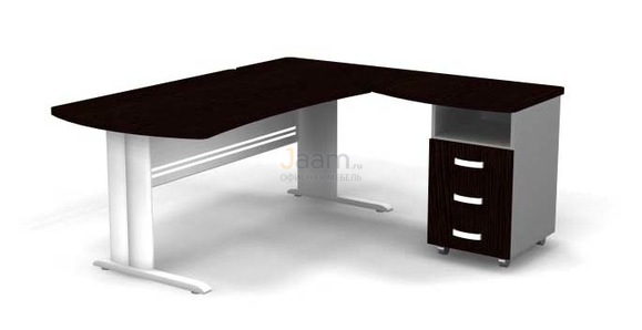 Мебель для персонала Угловое рабочее место на L-обр. каркасе правое B178/1