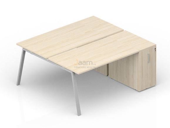 Мебель для персонала Составной стол с приставными шкафами Tower AR2TPS148T072