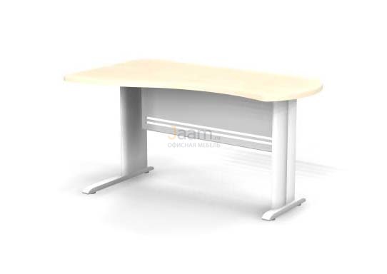Мебель для персонала Стол асимметричный левый на L-образном каркасе B117/1