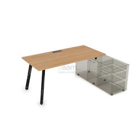 Мебель для персонала Стол рабочий с тумбой опорной порошковое покрытие 10СТО.084