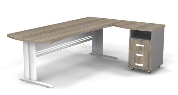 Мебель для персонала Угловое рабочее место на L-обр. каркасе правое B190/1