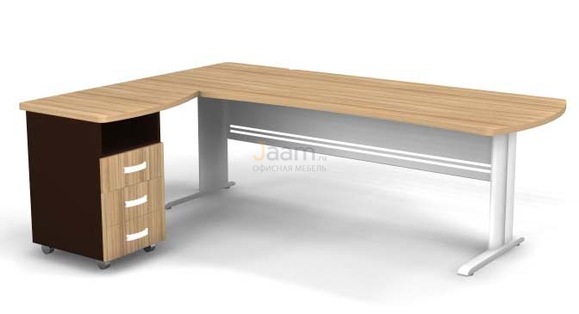 Мебель для персонала Угловое рабочее место на L-обр. каркасе левое B193/1