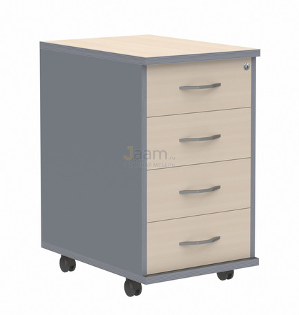 Мебель для персонала Офисная тумба подкатная 4 ящ. ТМ-4