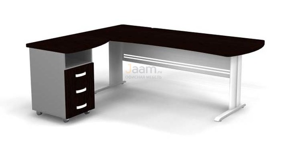Мебель для персонала Угловое рабочее место на L-обр. каркасе левое B187/1