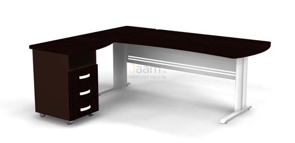 Мебель для персонала Угловое рабочее место на L-обр. каркасе левое B187/1