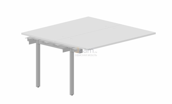 Мебель для персонала Составной стол на 2 рабочих места PEN2TPG147 - (4 громмета) приставной элемент