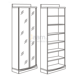 Мебель для гостиниц Офисный шкаф для книг с воротником R5603V