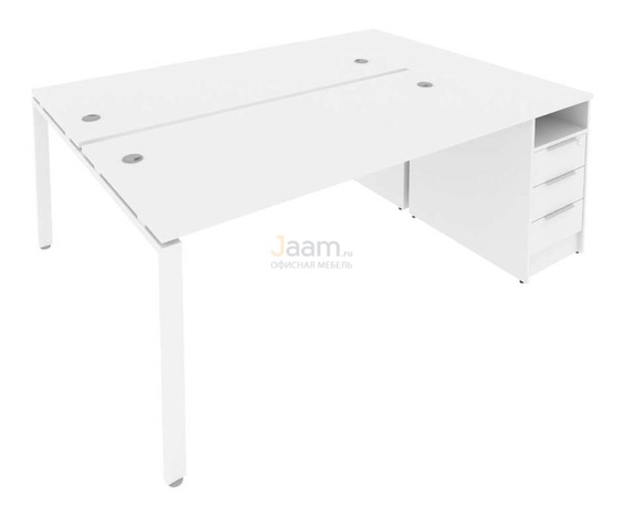 Мебель для персонала Рабочая станция с опорной тумбой Б.РС-СТП-2.4