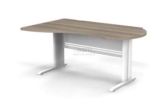 Мебель для персонала Стол асимметричный левый на L-образном каркасе B105/1