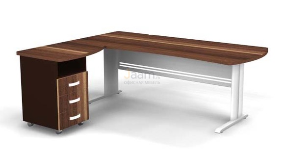 Мебель для персонала Угловое рабочее место на L-обр. каркасе левое B187/1