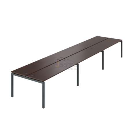 Мебель для персонала Бенч двойной на 6 рабочих мест АМБ-005.60-6