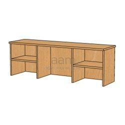 Мебель для персонала Полка настольная с задней стенкой ПФ005