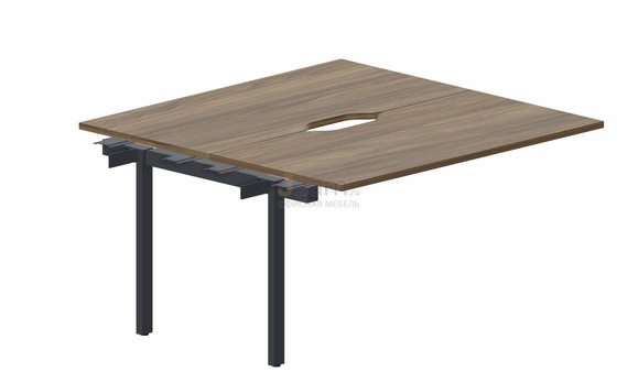 Мебель для персонала Составной стол на 2 рабочих места PEN2TPV147 - (2 эргономичных выреза) приставной элемент