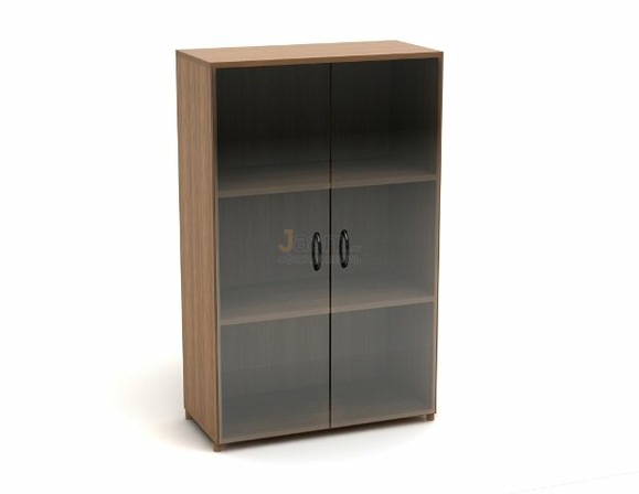 Мебель для персонала Офисный шкаф низкий со стеклом К10