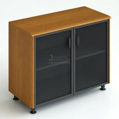 Кабинет руководителя Офисный шкаф для документов стеклянный 227 H77xL95xS45 ДСП Тик