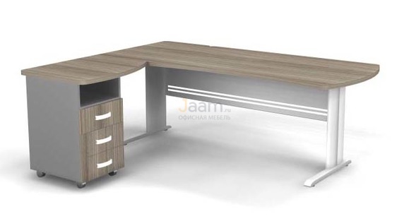 Мебель для персонала Угловое рабочее место на L-обр. каркасе левое B187/1