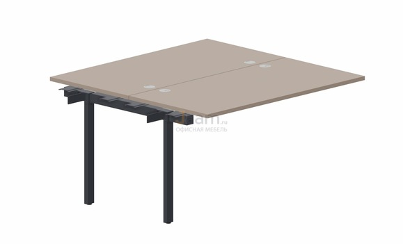 Мебель для персонала Составной стол на 2 рабочих места PEN2TPG147 - (4 громмета) приставной элемент