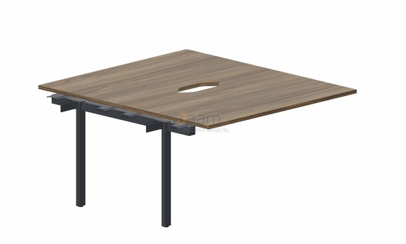 Мебель для персонала Составной стол на 2 рабочих места PEN2TPV148 - (2 эргономичных выреза) приставной элемент