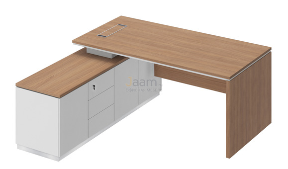 Кабинет руководителя Стол на опорной тумбе левый СИ 107л