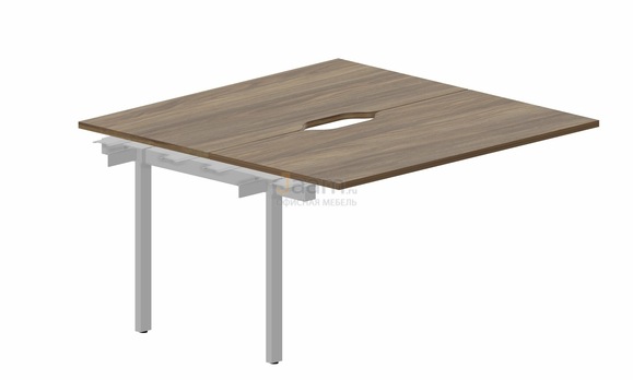 Мебель для персонала Составной стол на 2 рабочих места PEN2TPV147 - (2 эргономичных выреза) приставной элемент
