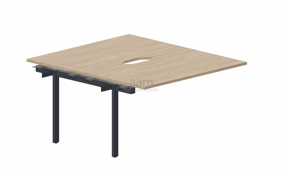 Мебель для персонала Составной стол на 2 рабочих места PEN2TPV148 - (2 эргономичных выреза) приставной элемент