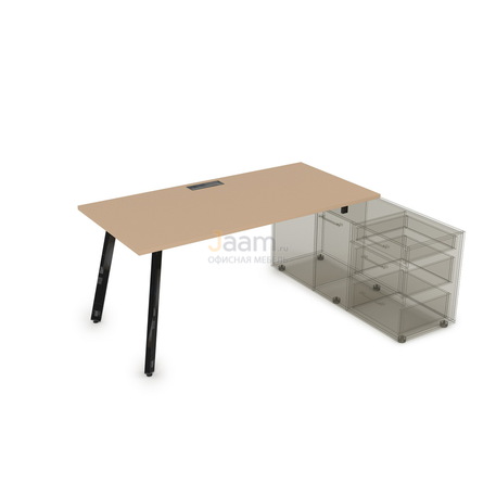 Мебель для персонала Стол рабочий с тумбой опорной порошковое покрытие 10СТО.084