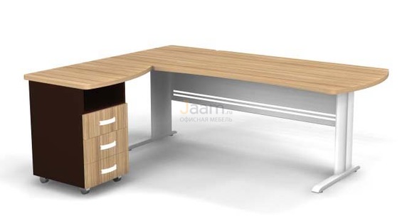 Мебель для персонала Угловое рабочее место на L-обр. каркасе левое B187/1